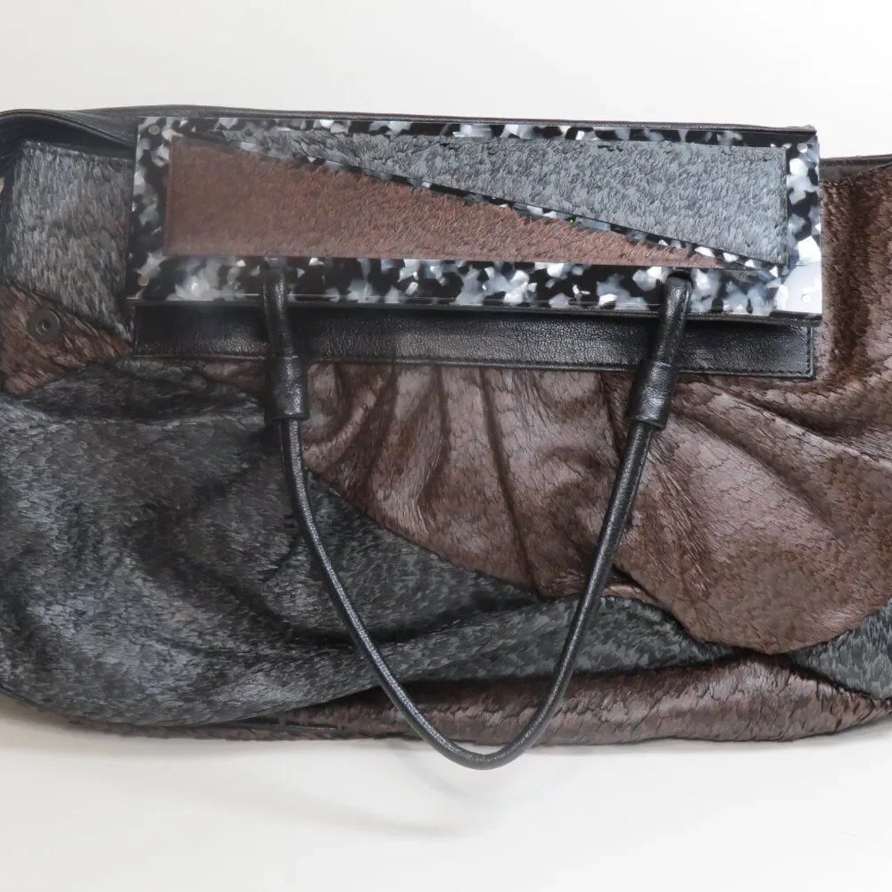 FENDI NAPPA Soft Leather Bag Rare Piece